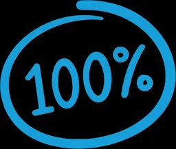 100%のロゴ